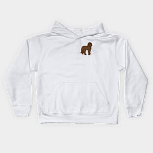 labradoodle pocket tee Kids Hoodie